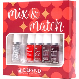 Bild på Depend Nail Polish 5-pack