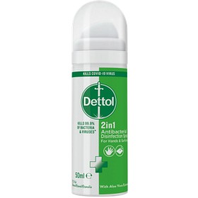 Bild på Dettol 2in1 Antibakteriell desinfektionsspray 50 ml