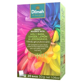 Bild på Dilmah Infusion Tulsi Green Rooibos med Ingefära Citrongräs 20st