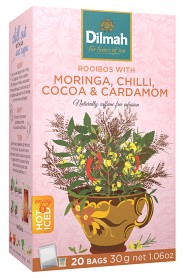 Bild på Dilmah Rooibos Moringa Chili Kakao 20 tepåsar