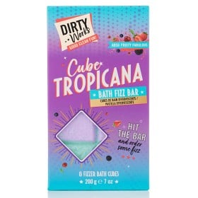 Bild på Dirty Works Cube Tropicana Fruity Bath Fizz Bar 200 g