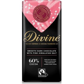 Bild på Divine Dark Chocolate 60% with Pink Himalaya Salt 90 g