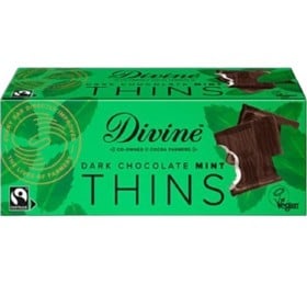 Bild på Divine Dark Chocolate Mint Thins 200 g