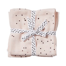 Bild på Done by Deer Filt Dreamy Dots 120x120cm 2-pack (Rosa)