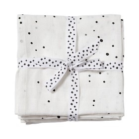 Bild på Done by Deer Dreamy Dots Filtar 120x120cm 2-pack (Vit)