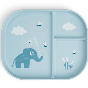 Bild på Done by Deer Foodie Compartment Plate Elphee, Blue