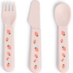 Bild på Done by Deer Foodie Cutlery Set Tiny Farm, Powder