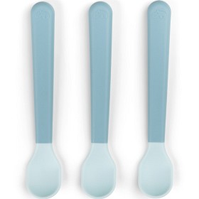 Bild på Done by Deer Foodie Easy-Grip Baby Spoon 3-pack, Blue