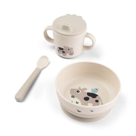 Bild på Done by Deer Foodie First Meal Set Suction, Tiny Farm Sand