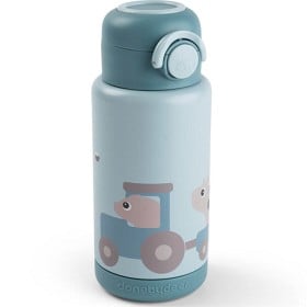 Bild på Done by Deer Insulated Bottle Tiny Farm Blue 340 ml