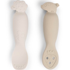Bild på Done by Deer Learning Spoon Set Tiny Farm, Sand