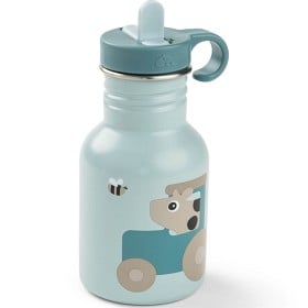 Bild på Done by Deer Metal Bottle Tiny Farm Blue 350 ml