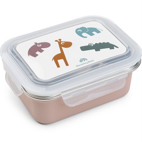 Bild på Done by Deer Metal Lunch Box Deer Friends, Powder