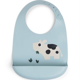 Bild på Done by Deer Silicone Bib Dotti, Blue