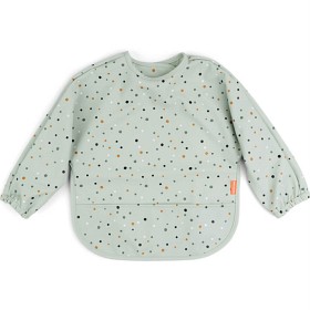 Bild på Done by Deer Sleeved Pocket Bib Happy Dots, Green