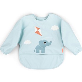 Bild på Done by Deer Sleeved Pocket Bib Playground, Blue