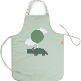 Bild på Done by Deer Waterproof Kids Apron Happy Clouds, Green
