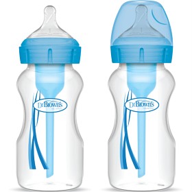 Bild på Dr Brown Options+ Bottle WN 270 ml Blå, 2-pack