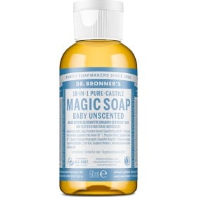 Bild på Dr Bronner Mild Unscented Liquid Soap 60 ml