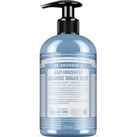 Bild på Dr Bronner Unscented Organic Sugar Soap 355 ml