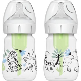 Bild på Dr.Brown Wide-Neck Options+ Bottle Jungle 150 ml, 2-pack