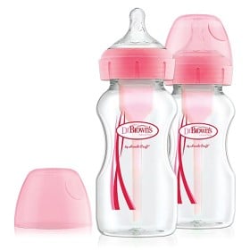 Bild på Dr Brown WN Options Nappflaska 270 ml 2-pack (Rosa)