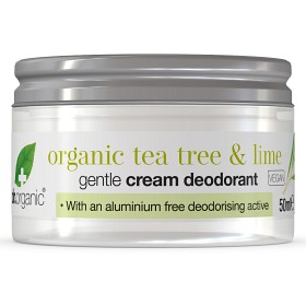 Bild på Dr Organic Tea Tree & Lime Cream Deodorant 50 ml