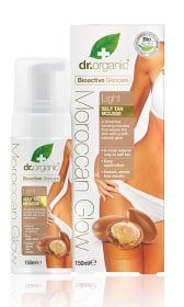 Bild på Dr Organic Moroccan Glow Self Tan Mousse Light 150 ml