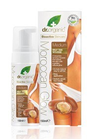 Bild på Dr Organic Moroccan Glow Self Tan Mousse Medium 150 ml