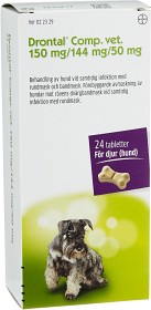 Bild på Drontal comp vet., tablett 150 mg/144 mg/50 mg 24 st