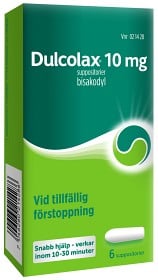 Bild på Dulcolax, suppositorium 10 mg 6 st