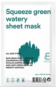 Bild på E Nature Squeeze Green Watery Sheet Mask