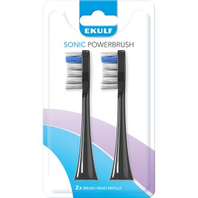 Bild på Ekulf Sonic Powerbrush Black Refill 2 st