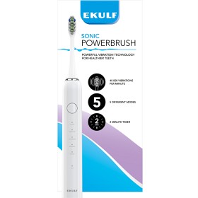 Bild på Ekulf Sonic Powerbrush eltandborste White