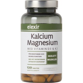 Bild på Elexir Pharma Kalcium Magnesium 120 tabletter