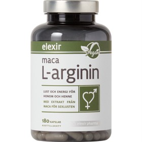 Bild på Elexir Pharma Maca med L-arginin 180 kapslar