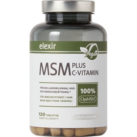 Bild på Elexir Pharma MSM + med C-vitamin 120 tabletter