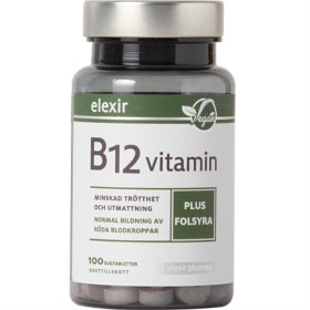 Bild på Elexir Pharma B-12 Vitamin 100 sugtabletter