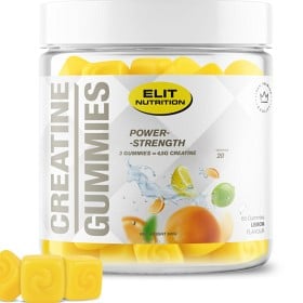 Bild på Elit Nutrition Creatin Gummies 4500mg, Lemon 60 st