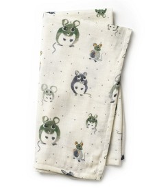 Bild på Elodie Bamboo Muslin Filt Forest Mouse