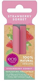 Bild på Eos Organic Strawberry Sorbet Lip Balm Stick Duo