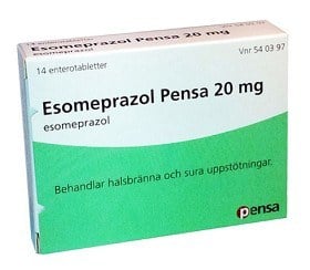 Bild på Esomeprazol Pensa, enterotablett 20 mg, 14 tabletter