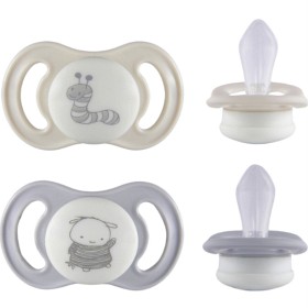 Bild på ESSKA Happy Mini Glow 0+m Silikon Beige 2-pack