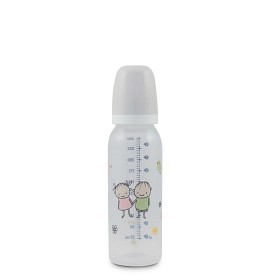 Bild på Esska Reko Nappflaska 250 ml (Vit Vänner)