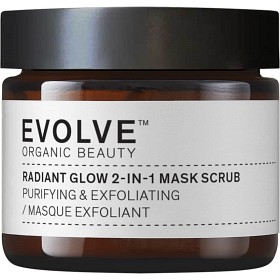 Bild på Evolve Organic Beauty Radiant Glow 2-in-1 Mask Scrub 60 ml