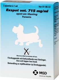 Bild på Exspot vet., spot-on, lösning 715 mg/ml 2 x 1 ml