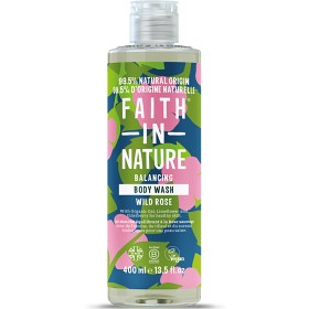 Bild på Faith in Nature Body Wash Wild Rose 400 ml