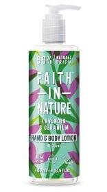 Bild på Faith in Nature Hand & Body Lotion Lavender & Geranium 400 ml