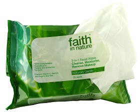 Bild på Faith In Nature 3-in-1 Facial Wipes 25 st