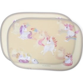 Bild på FILIBABBA Solskärmar till bilen 2-pack Unicorn Shores